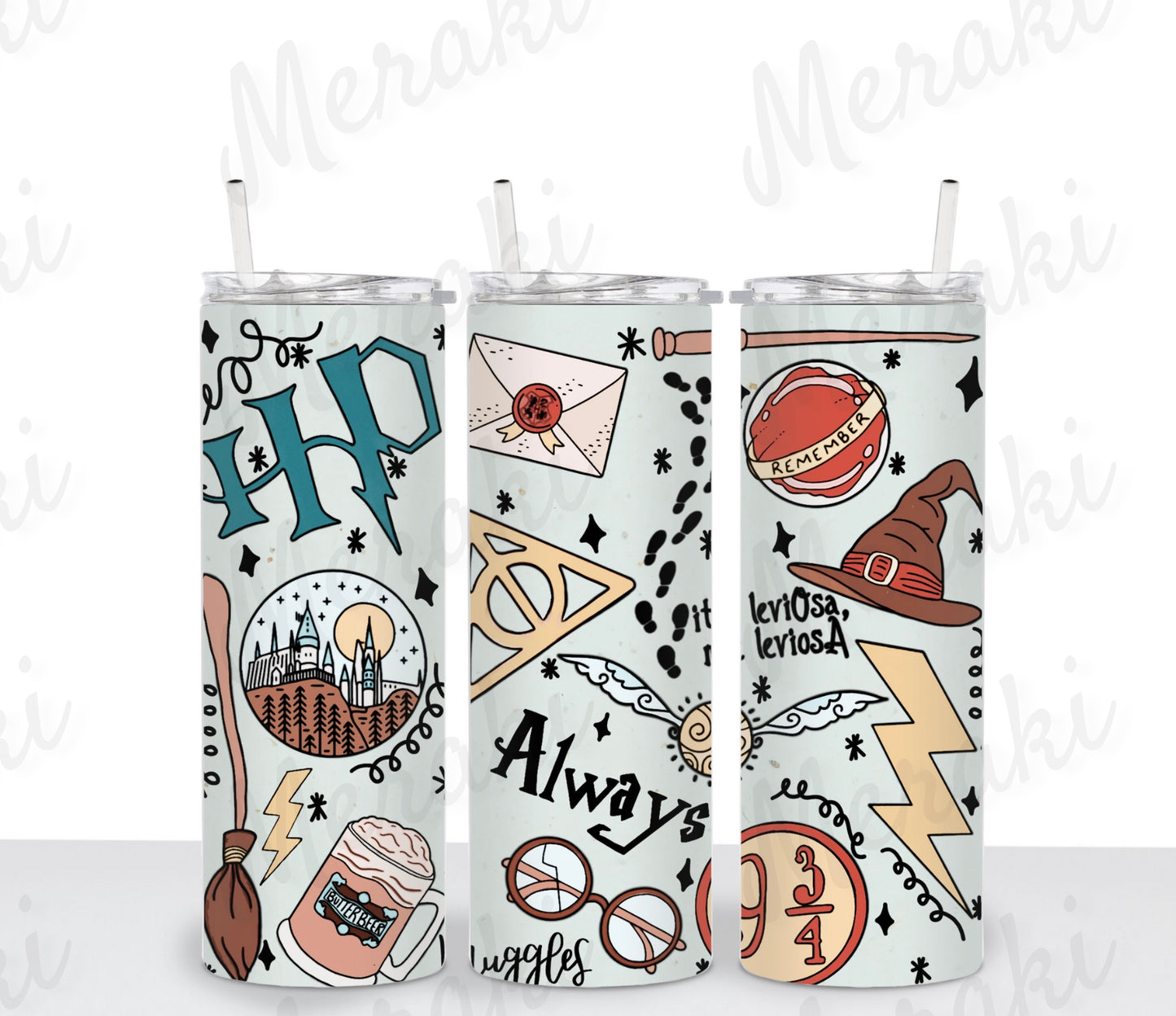 Magic World Skinny Tumbler