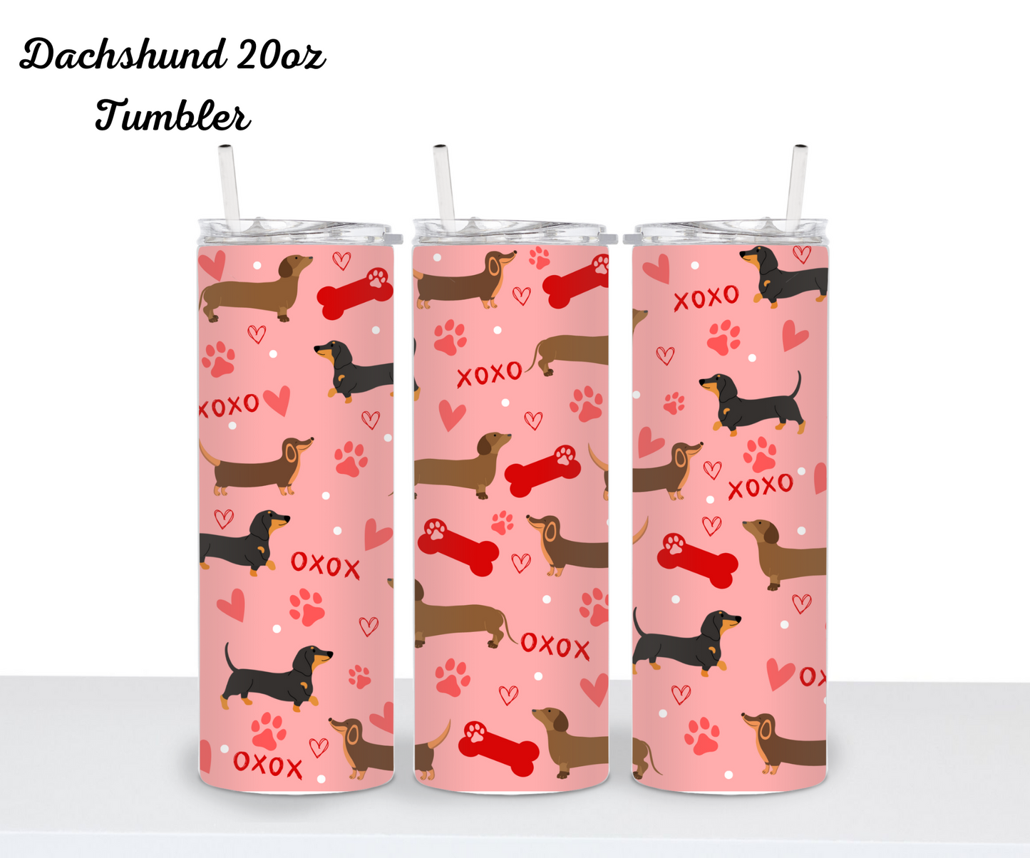 Dachshund 20oz Tumbler, Stainless Steel Tumbler