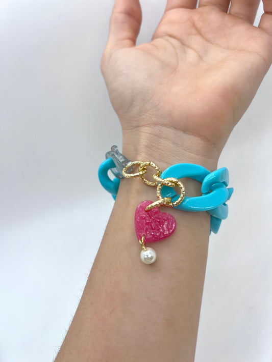 Blue Chain Bracelet