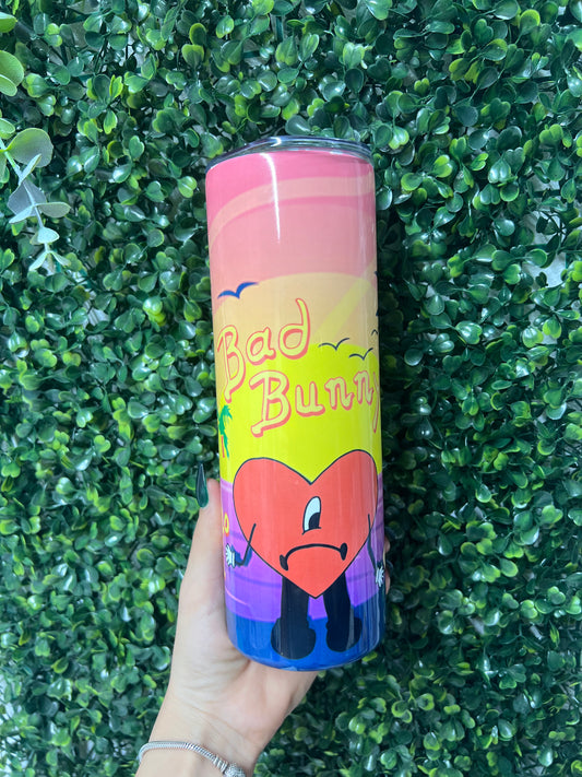 Bad Bunny Inspired Tumbler Cup